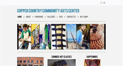 Desktop Screenshot of coppercountryarts.com