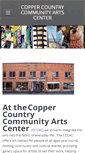 Mobile Screenshot of coppercountryarts.com